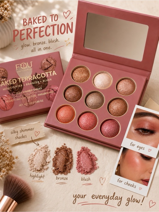 BFY Cosmetics Other - 💖 All-in-One Glow Palette – Baked Terracotta (NEW)